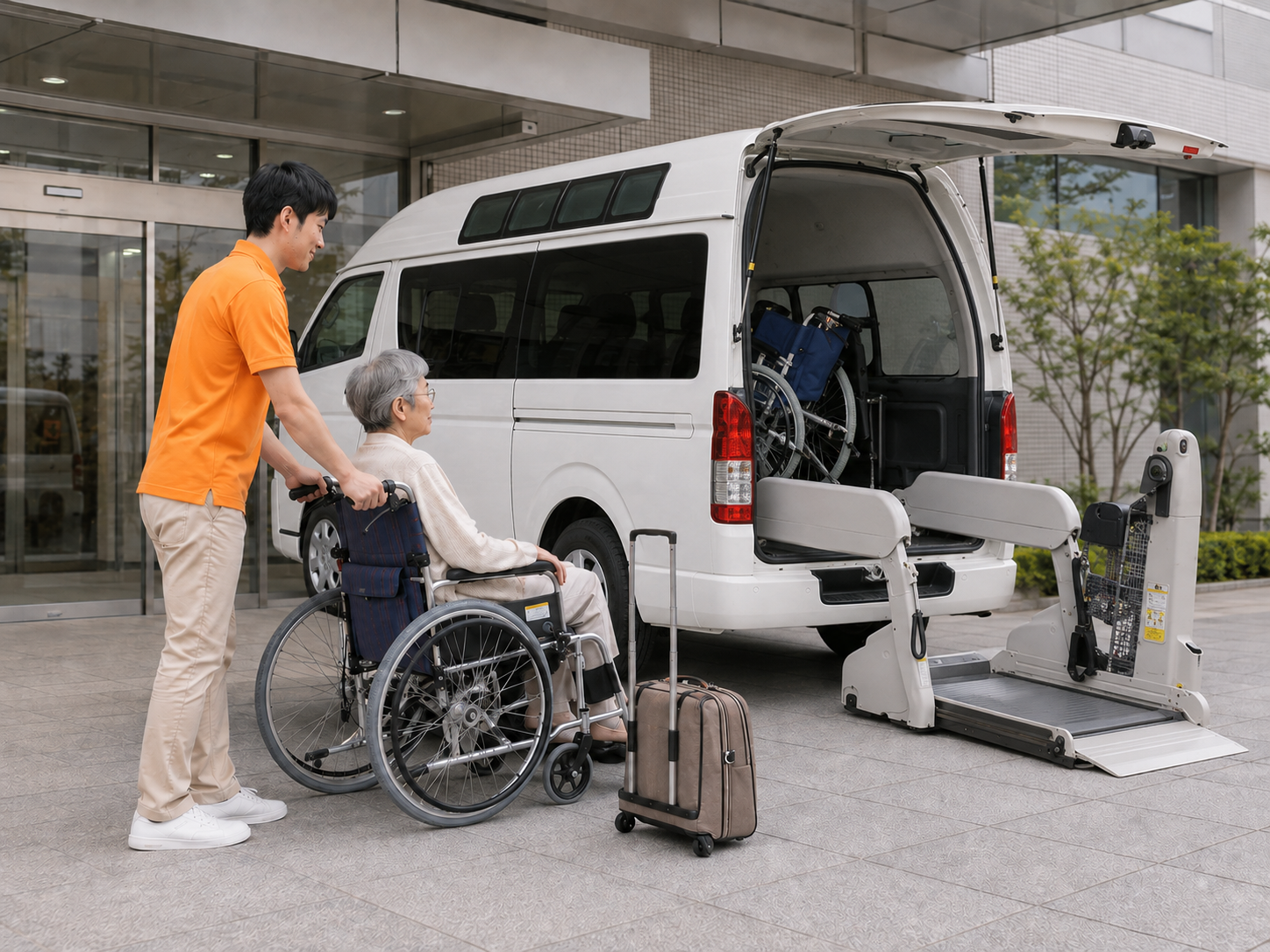 入退院・転院の介護タクシー利用イメージ