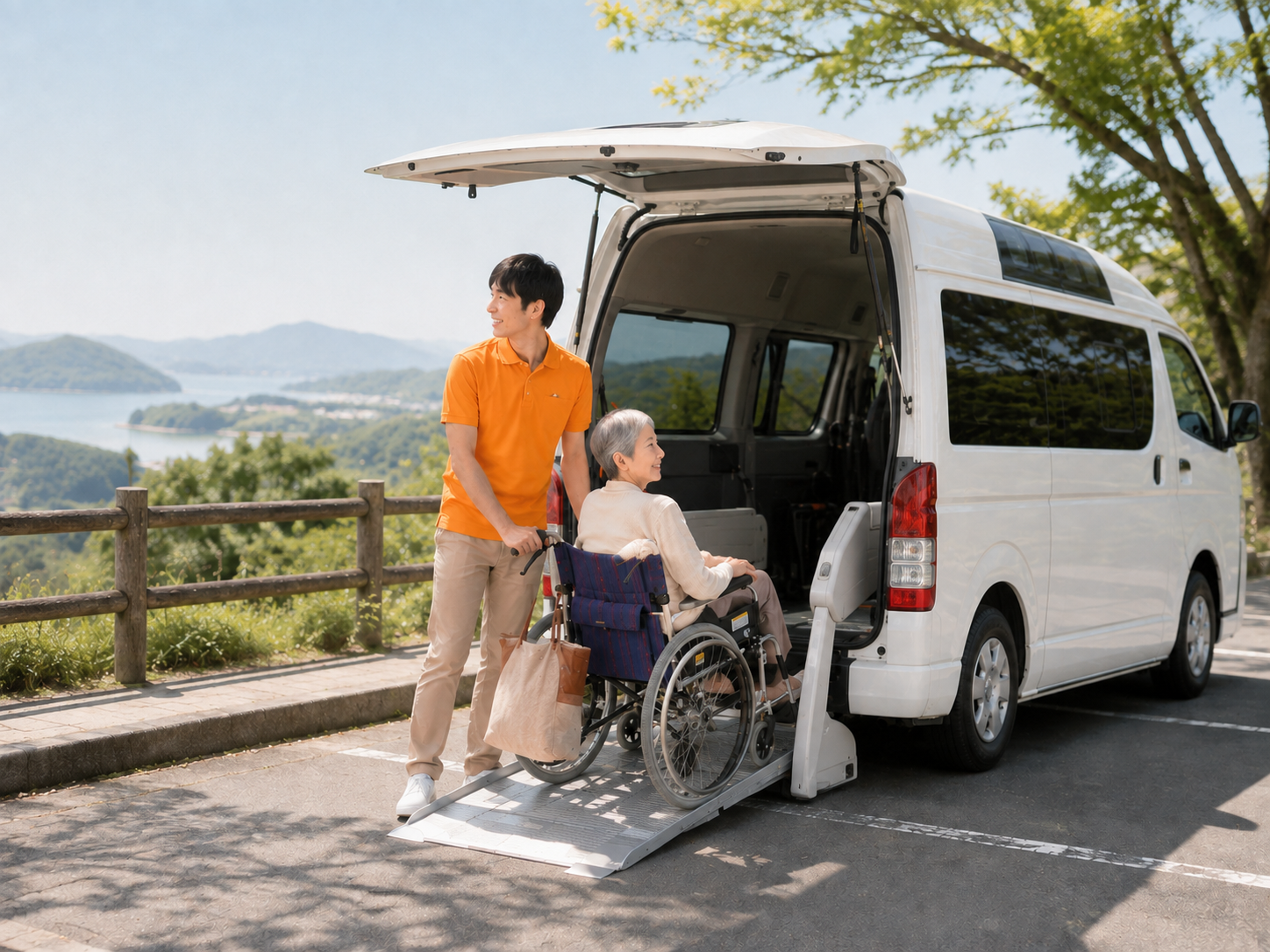 旅行・観光・お出かけの介護タクシー利用イメージ